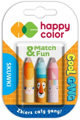 Radiera cu capac pentru roller cu rescriere, 3 bucati/blister, COOL GANG, Happy Color